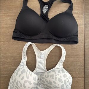 Women's Black and White Sports Bras